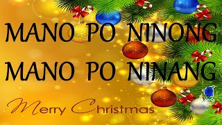 MANO PO NINONG MANO PO NINANG  lyrics [upl. by Nadabas]