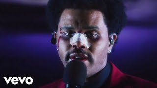 The Weeknd  Blinding Lights Live On Jimmy Kimmel Live  2020 [upl. by Ardnosak]