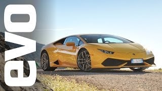 Lamborghini Huracan first drive video Ferrari beater  evo REVIEW [upl. by Bluhm]