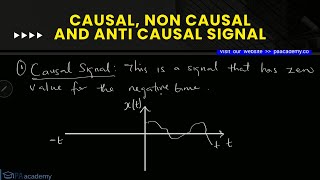 Causal Noncausal and Anticausal Signals How to Determine if a Signal is Causal PA Academy [upl. by Adirem]