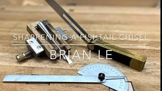 Sharpening a Lie Nielsen Fishtail Chisel [upl. by Anned974]