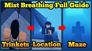 Mist Breathing FULL Guide  Location  Maze Walkthrough  Roblox Demonfall [upl. by Florencia]