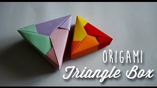 Origami Triangle Box [upl. by Minabe238]