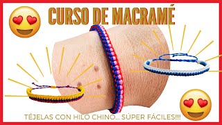 MANILLAS tejidas con HILO CHINO  TRUCK TIRES KNOT BRACELET [upl. by Freyah]