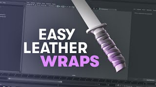 Easy Leather Wraps in Maya  Shrink Wrap Tool [upl. by Yasnyl]