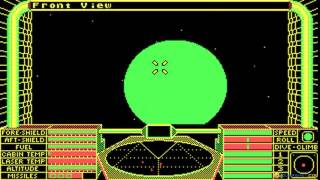 Elite gameplay PC Game 1984 [upl. by Damara]