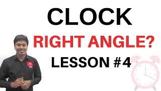 CLOCK Lesson4  Quantitative Aptitude  Hands be Right Angle [upl. by Ahsienot]