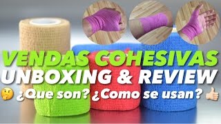 VENDAS COHESIVAS  UNBOXING REVIEW USOS [upl. by Annaihs]