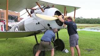 Sopwith Snipe  First Flight in 5 Years  Prep for Oshkosh [upl. by Iney]