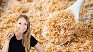 Make Your Own Golden Toasted Coconut [upl. by Lettig]