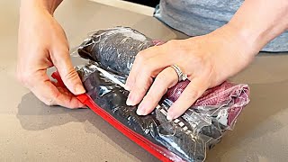 Everyone Was Stunned And Bought Zip Lock Bags After Seeing This Genius Travel Hack [upl. by Naleek]