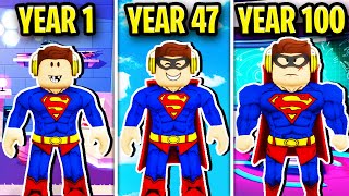 100 YEARS As A SUPERHERO In Roblox Brookhaven 😲🦸‍♂️ [upl. by Labotsirhc644]