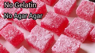 How to Make Gummy Candy without Gelatin And Agar Agar  Jujubes  Jello Candy by FooD HuT [upl. by Diann]