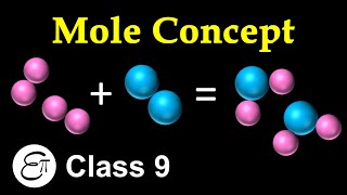 Mole Concept  Atoms and Molecules  12  in Hindi for Class 9 Science NCERT [upl. by Xonel]