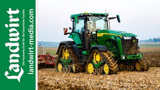 John Deere 8RX Fahrbericht  landwirtmediacom [upl. by Aimek]