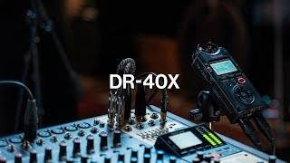 TASCAM DR40X  Four Track Digital Audio Recorder and USB Audio Interface [upl. by Limak181]