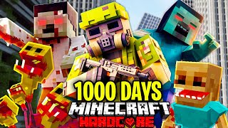 I Survived 1000 Days in an EVOLVED ZOMBIE APOCALYPSE in Minecraft Hardcore FULL MOVIE [upl. by Tegan15]