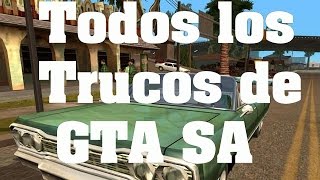 GTA San Andreas  Todos los trucos claves y códigos PS2XBOXPCPS3PS4 [upl. by Fidelio]