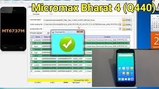 Micromax Bharat 4 Q440 Flashing firmware by SP Tool  Remove FRP or Google Lock by SP Tool [upl. by Laney]