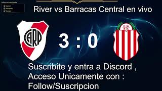 River vs Barracas Central en vivo Lo pasamos por Discord [upl. by Eirahs]