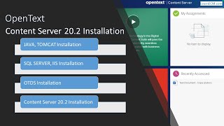 OpenText Content Server 202 Installation with OTDS [upl. by Assel]