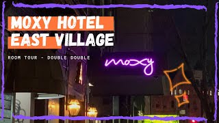 Moxy Hotel East Village  Room Tour [upl. by Aronel]