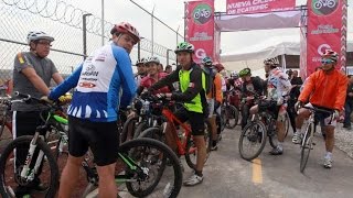 Inauguran ciclovía en Avenida Central [upl. by Airda]