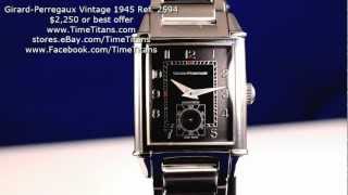 GirardPerregaux GP Vintage 1945 Reference 2594 [upl. by Dode]