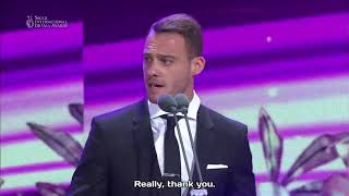 Kerem Bursin quot Saoul International Drama Awardsquot Korea كرم بورسين 2017 [upl. by Enisaj]