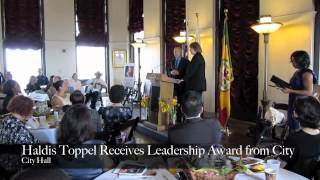 Haldis Toppel Receives LA City Council Recognition [upl. by Ymled]