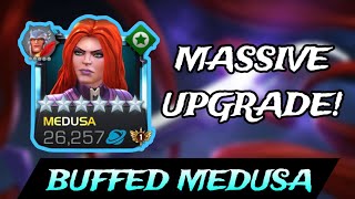 THE MEDUSA BUFF HAS ARRIVED A Solid Upgrade to an Already Good Champion  Mcoc [upl. by Heather]