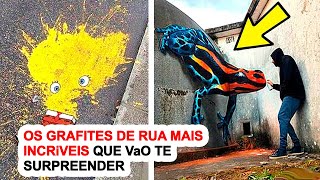 Os Grafites De Rua Mais Incríveis Que Vão Te Surpreender [upl. by Annmaria]