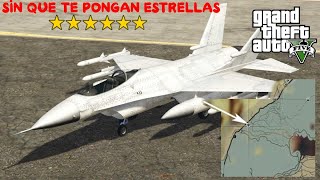 COMO ROBAR UN AVION CAZA EN GTA V [upl. by Henricks]