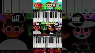 Incredibox Sprunki Normal Vs Horror Sprunki Theme  Easy Piano Tune shorts [upl. by Columbyne347]