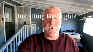 Installing Fog Lights on our Ford Escape [upl. by Studdard]