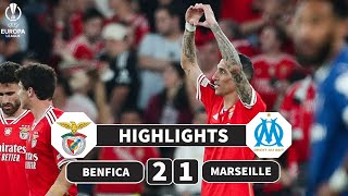 Benfica vs Marseille  21  Highlights  UEFA Europa League [upl. by Nido]