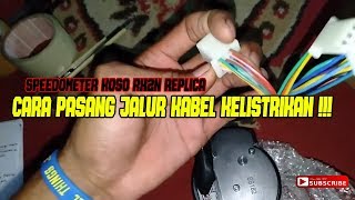 Cara pemasangan Speedo KOSO RX2N  dan jalur kabel yang tepat [upl. by Oigolue910]