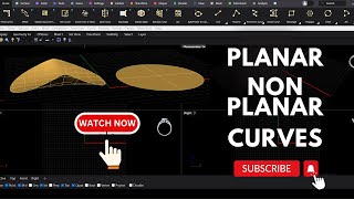 UNDERSTANDING PLANAR amp NON PLANAR CURVES cad matrix rhino curve jewellery design beginners [upl. by Randee]