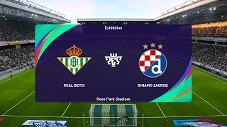 Real Betis vs Dinamo Zagreb 15022024 UEFA Europa Conference League PES 2021 [upl. by Nedyaj]