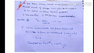 Numerical on calculation of throughput in Pure Aloha  lecture 47 computer network [upl. by Haletta207]