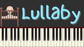 Easy Piano Tutorial Lullaby by Brahms with free sheet music [upl. by Ashleigh585]