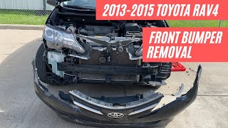 How to remove your 20132015 Toyota Rav4 front bumper cover  ReveMoto [upl. by Scevor]