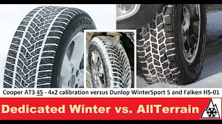 Winter Tires versus AT Cooper AT3 4S  Traction Tests [upl. by Akimik]