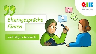 quotGute Elterngespräche führenquot  mit Sibylle Münnich [upl. by Ginnifer538]