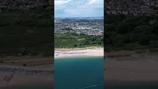 Aerial view of Hayling Island UK [upl. by Betteann613]