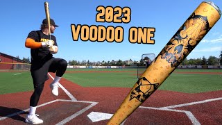 Hitting with the 2023 DeMarini Voodoo One  BBCOR Baseball Bat Review [upl. by Attennot]