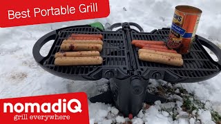 NomadiQ Portable Gas Grill Unboxing amp Review  Cooking on The NomadiQ Grill [upl. by Najib]