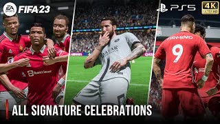 FIFA 23  All Signature Celebrations [upl. by Pentheam]