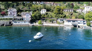 In Baveno on Lake Maggiore Villa Liberty with park and views of the Borromean Islands [upl. by Nnaaras]