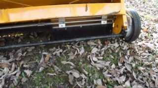 Craftsman 44 inch Leaf Sweeper Review [upl. by Ranee]